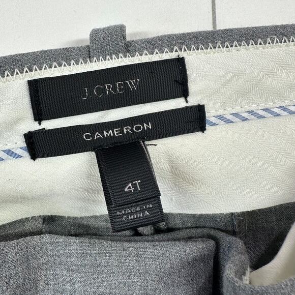 J.Crew Pants Womens 4 Tall Gray Cameron Slim Cropped Career Stretch Corpcore - Picture 4 of 11